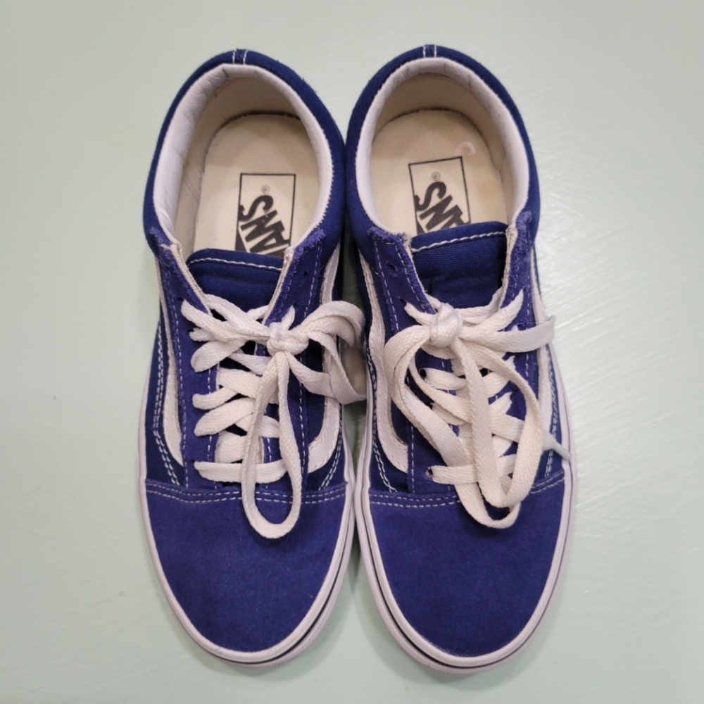 COPY - Navy Vans Old School sz W 6 - Picture 3 of 8
